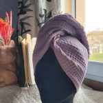Turban de bain réversible