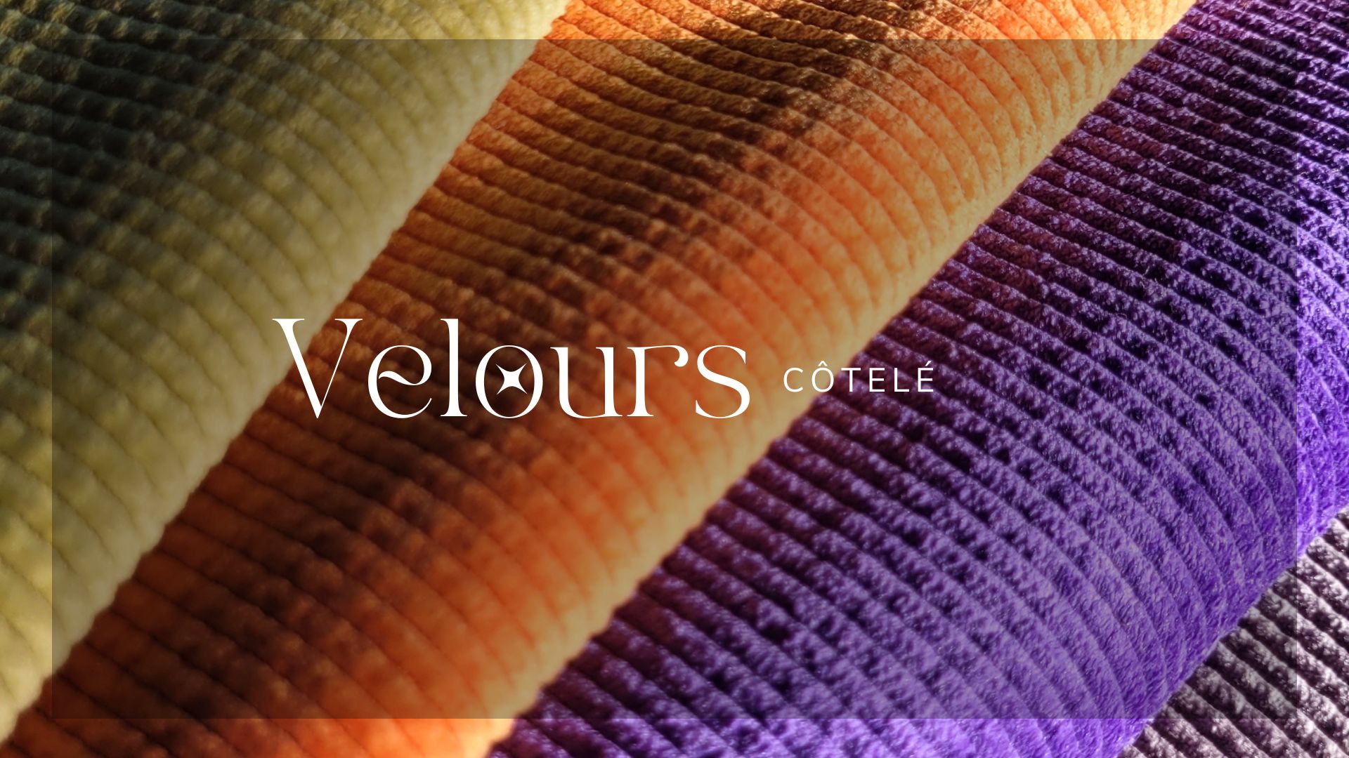 Tissu velours côtelé