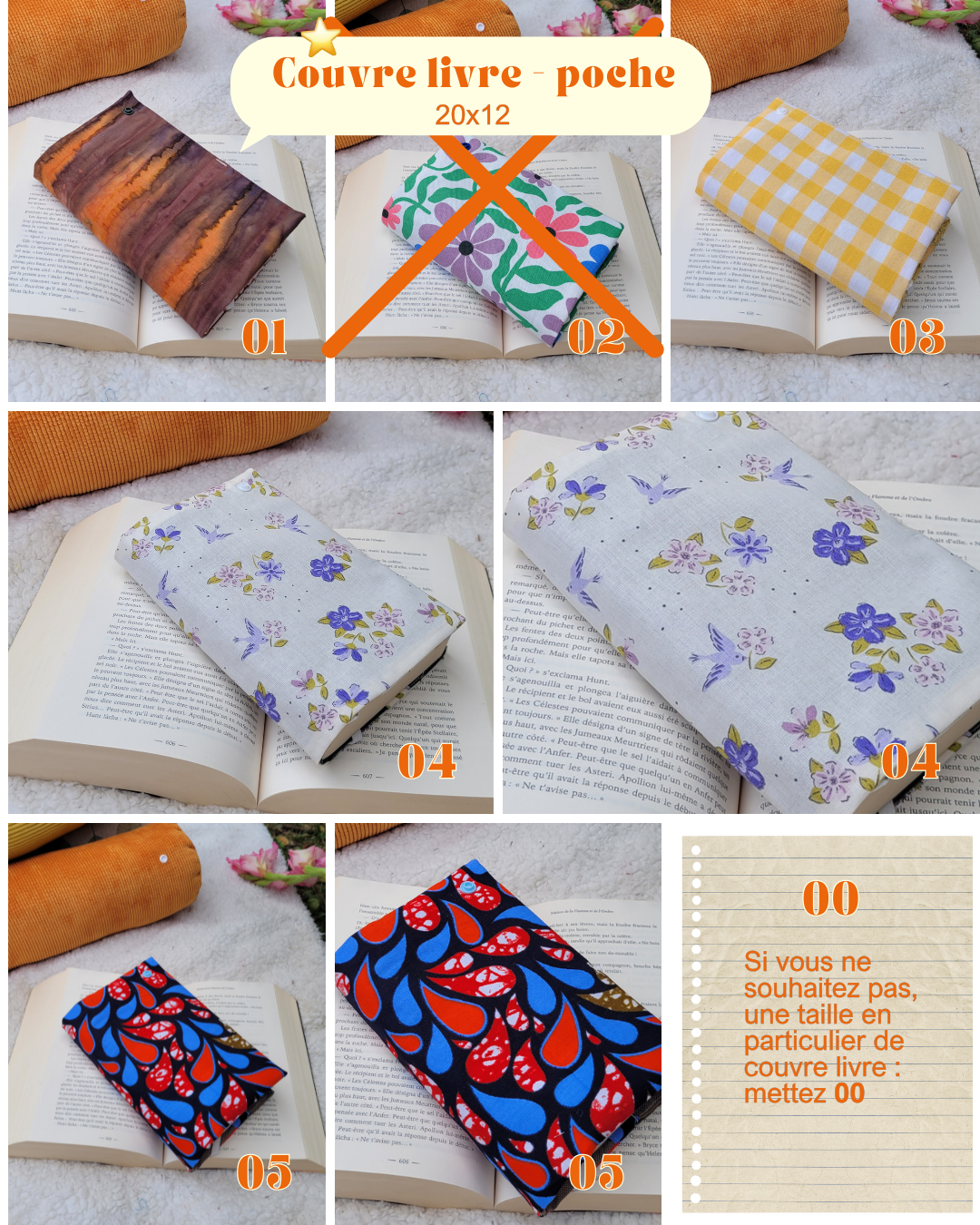 coussin de lecture - cousu main en France - livre broché - livre poche